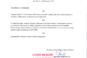 Zarządzenie nr 5/2025 z dnia 04.04.2025