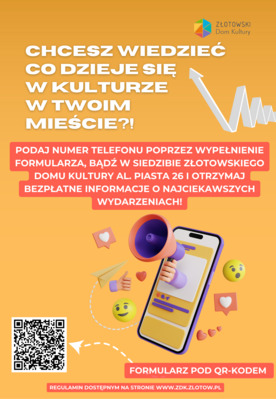 Kultura na telefon! Nowy system powiadomień SMS. Zapisz się już dziś!