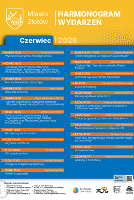Harmonogram wydarzeń - czerwiec 2026